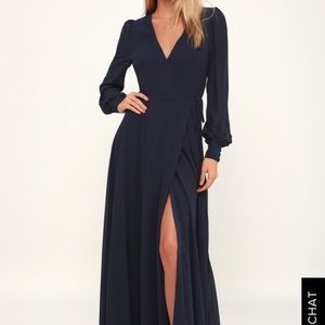 Navy blue lulus maxi dress